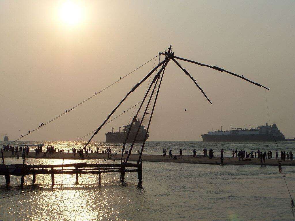 Chinese Fishing Nets Fort kochi beach