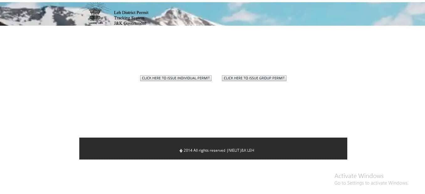 Ladakh Permit Online Booking issue permit