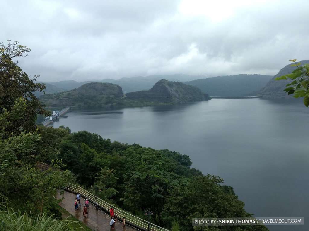 The idukki dam view from Hill view park, idukki