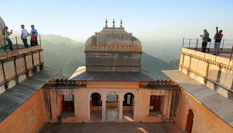 View from Badal Mahal terrace overlooking Kumbhalgarh Wildlife Sanctuary