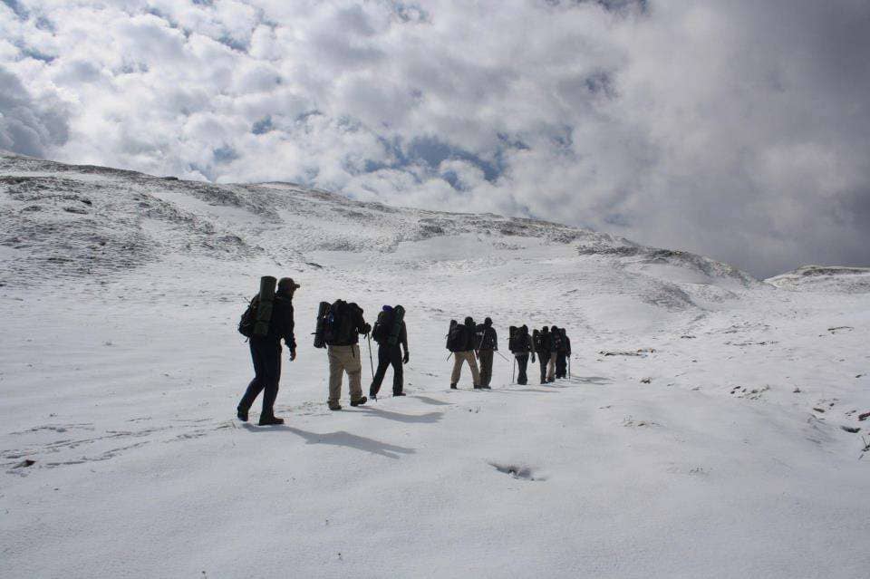 on way to roopkund via Bedni Bugal