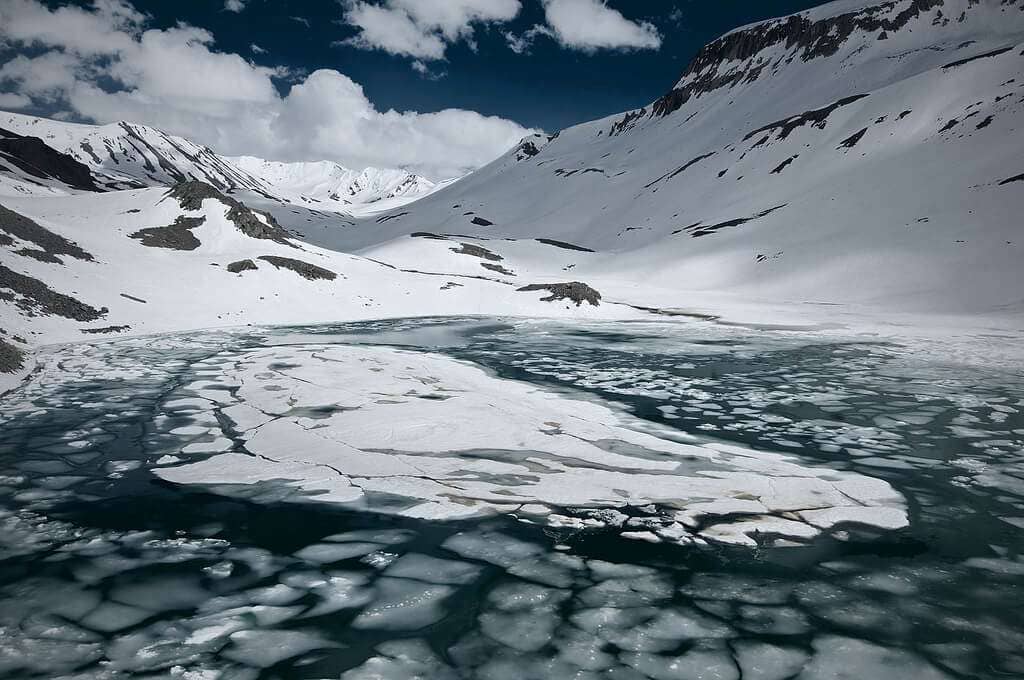 Suraj Tal Lake Lahaul Valley Himachal Pradesh 